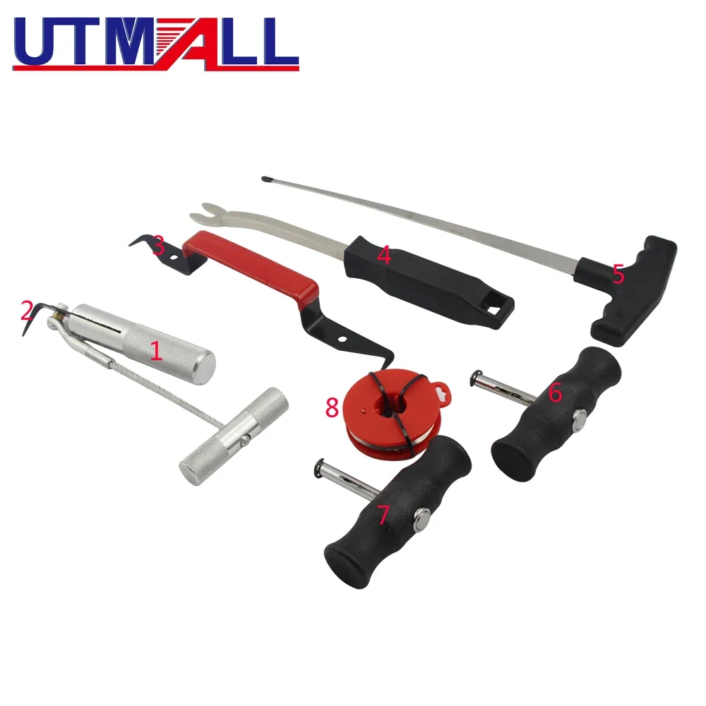 

7pcs Car Windscreen Windshield Replacement Kit Automotive Wind Glass Remover Tools For Automotive Workshop