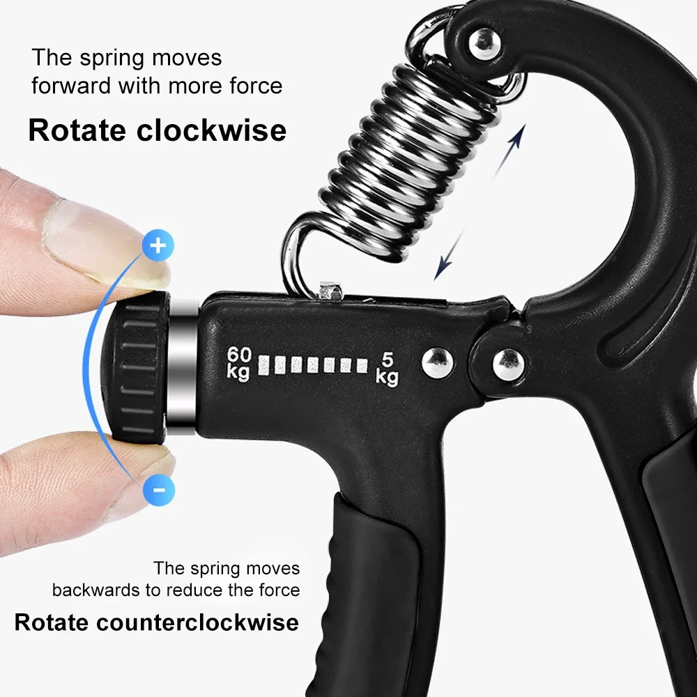 Grip Strengthener Adjustable Count Arm Strength Exerciser Fitness Wrist Expander Muscle Strength Training Grip Strengthener