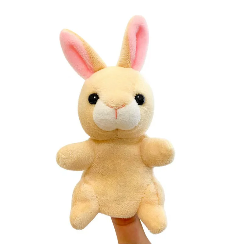 9cm Cartoon Animal Finger Doll Plush Toy Parent-child Early Education Interactive Children's Performance Doll Series
