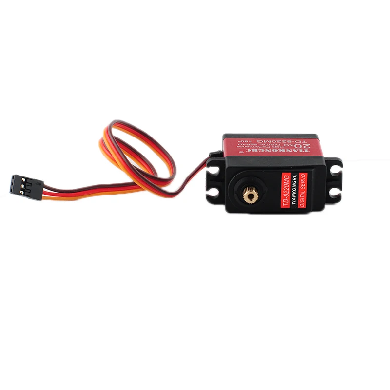 RCmall Digital Servo 20KG 25KG 30KG 35KG Large Torque Servo Motor All Metal Gear 90/180/270/360 Degree RC Servo for RC Car Robot