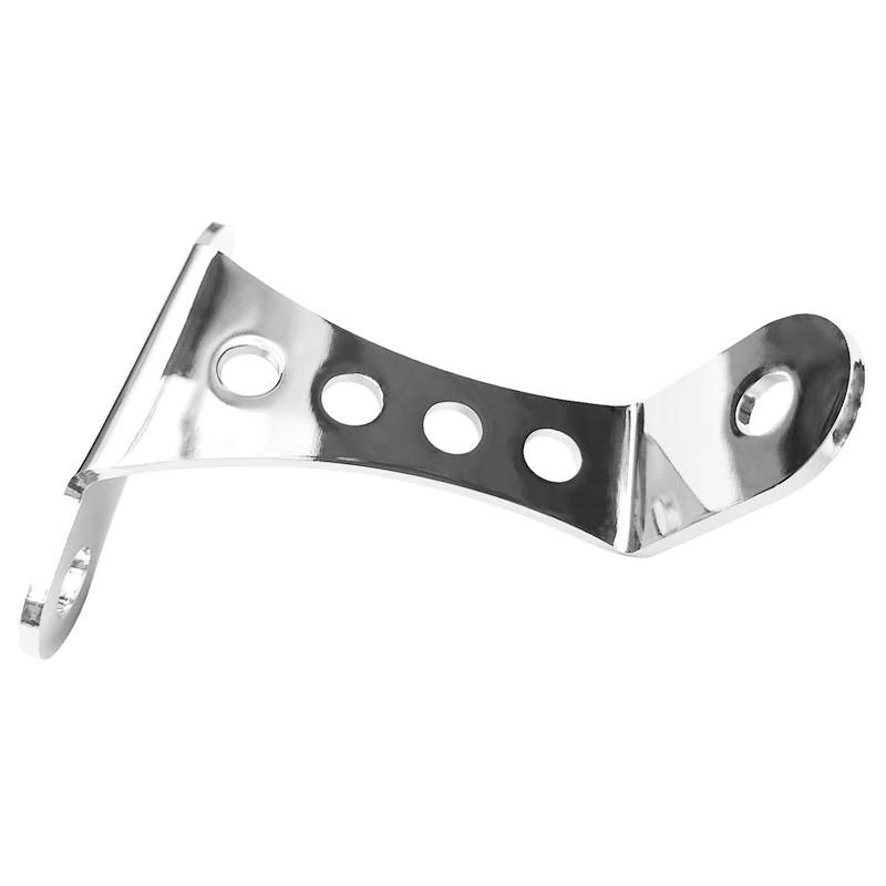 YUNTANMT Gloss black & Chrome No-Brow Headlight Mount Harley Sportster Big Twin Triumph Universal 3.5" Powdercoated - Image 5