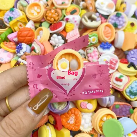 40 Pieces Of Mini Resin Candy Blind Boxes Food Accessories Home Crafts Decoration Cake Blind Bags Randomly Gited As Gifts