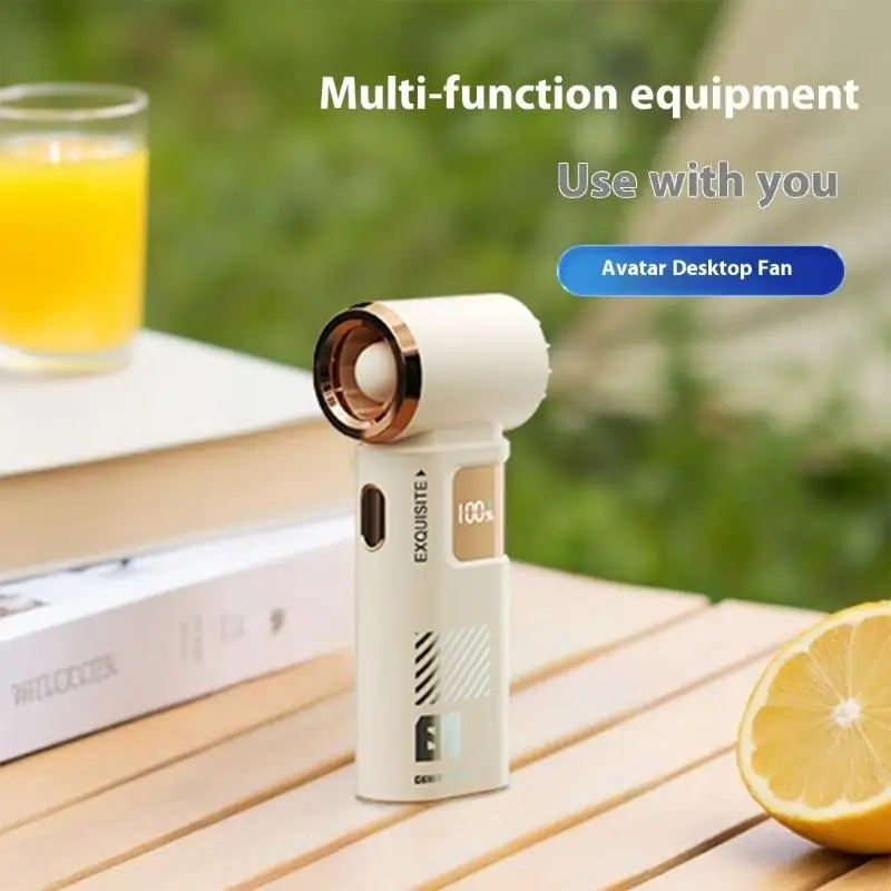 

Cordless Fan Dust Blower Handheld Engine Fan Duster 120 Speed for Women Men Computer Cleaning Outdoor Office Y5GB