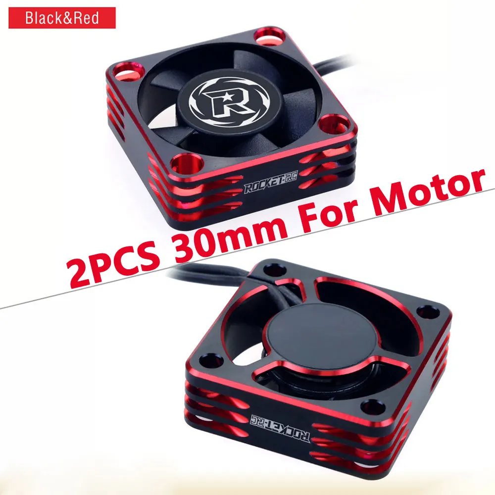 2PCS SURPASSHOBBY ROCKET Aluminium Lüfter 25/30/35/40/50mm Wärmeableitung Abdeckung für ESC RC Crawler 1/10 1/8 Motor RC Auto