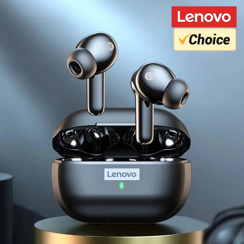 Original Lenovo LP1S Earphones TWS Wireless Bluetooth 5.0  Sport Headsets Noise Reduction Headphones Waterproof Earbuds with Mic