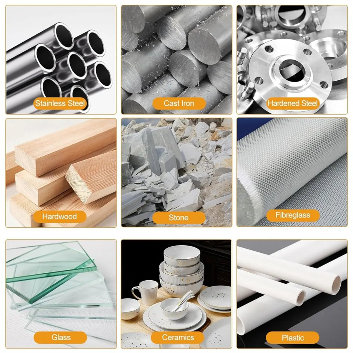 

2025+ 10 шт. Набор твердосплавных заусенцев 1/4 дюйма, двойные шлифовальные насадки, набор вращающихся заусенцев с коробкой для металла, дерева, камня