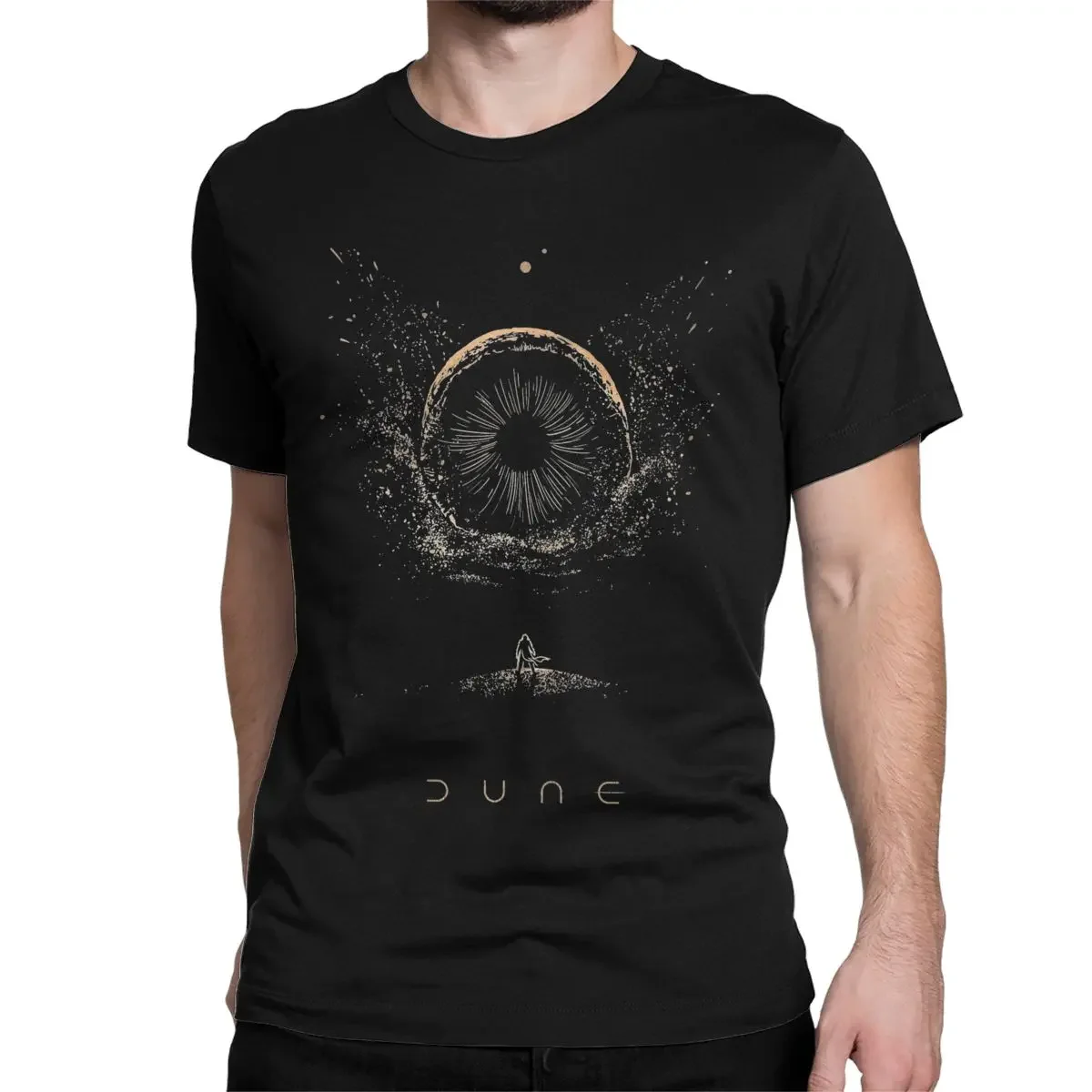 Shai-Hulud The Sandworm Arrakis Film T-Shirt Men Women Dunes Vintage Cotton Tee Shirt Round Collar Short Sleeve T Shirts Tops