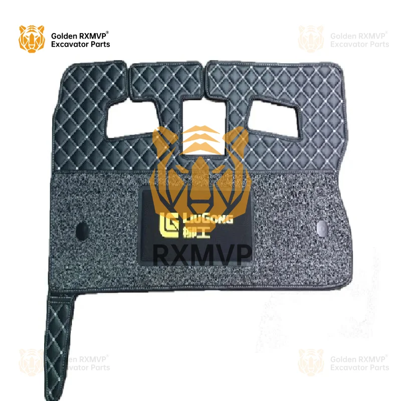 For  foot mat LiuGong 9055E foot mat LiuGong 906D/E cab floor adhesive carpet floor mat accessories  Excavator