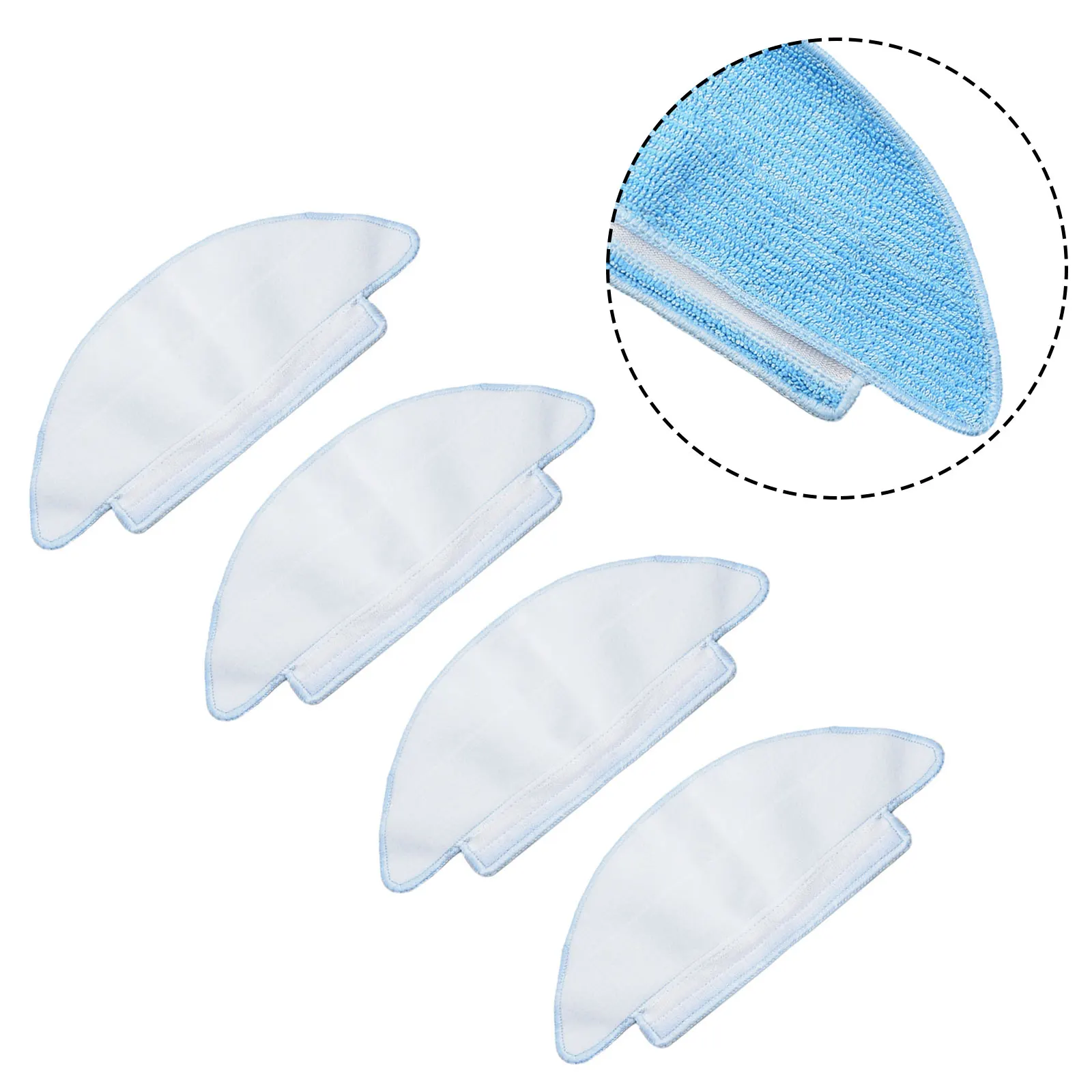 4/10Pack Reusable Mop Cloths For Tikom L9000 For Lubluelu SL60D,SL61 Robot Superfine Fiber Cleaning Cloth Vacuum Cleaner Parts