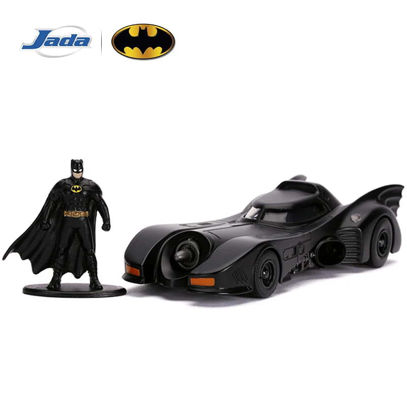 

Литой автомобиль JADA 1989 Бэтмобиль с фигуркой Бэтмена 2,75 дюйма / масштаб 1:24 JD98260