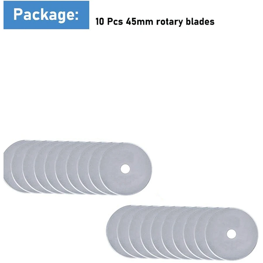 Imagem -06 - Lâminas Rotativas para Costura Lâminas de Substituição Compatível com Olfa Martelli Dremel 20pack 45 mm