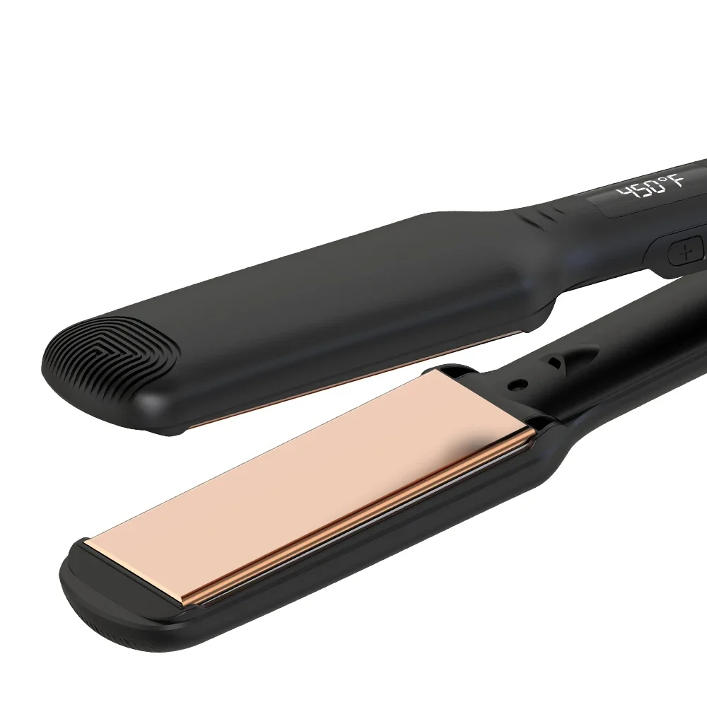 SMET Wholesale Titanium Custom Packaging Box Flat Irons Hair Straightener With Private Label