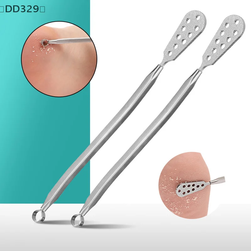 [-DD329] مبرد القدم من الفولاذ المقاوم للصدأ، مزيل الجلد الميت، إزالة الجلد الميت، أدوات باديكير كشط القدم