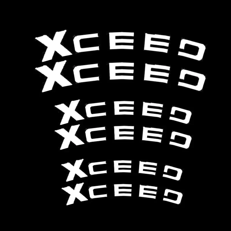 6pcs Car Stickers Caliper Cover Refitted Waterproof Wheel Brake Decals for Kia Xceed CARENS  MOHAVE  Morning PICANTO Soul VENGA