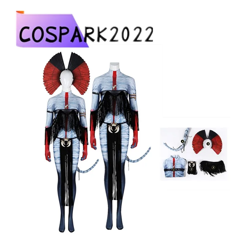 

Varang Cosplay Jumpsuit Avatar 2025 Costume Adult Women Bodysuit Headband Tails Outfits Halloween Carnival Party Roleplay Suit