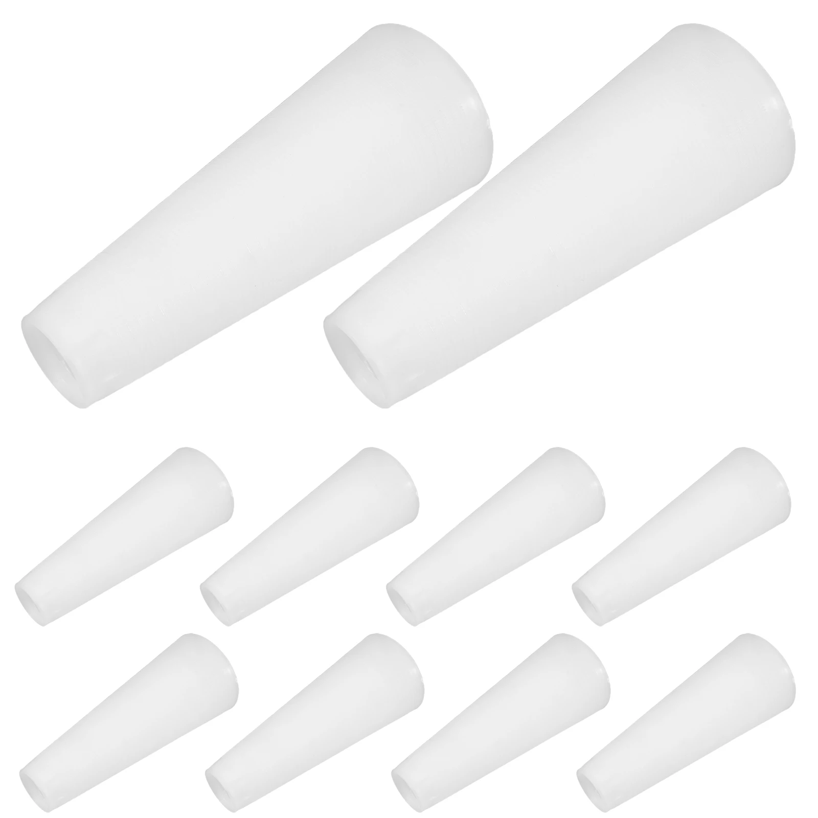 

10 Pcs Yarn Cones Tubes Slow Stitch Bobbin Diy Craft PVC Winding Bobbins Cord Thread Holder Spool Knitting Wire Weaving