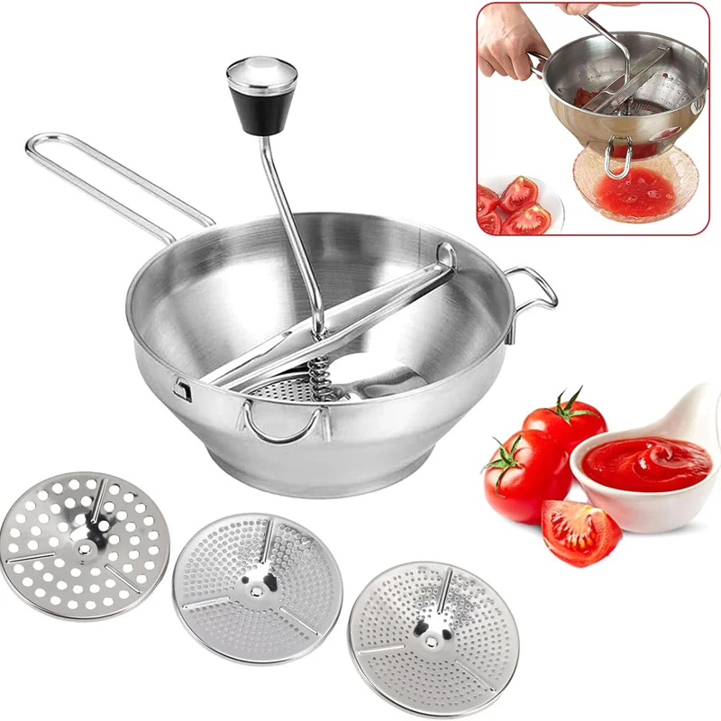 Stainless Steel Food Mixer Jam Mixer Masher Potato Press Masher Potato Press Masher Vegetable And Fruit Grinder