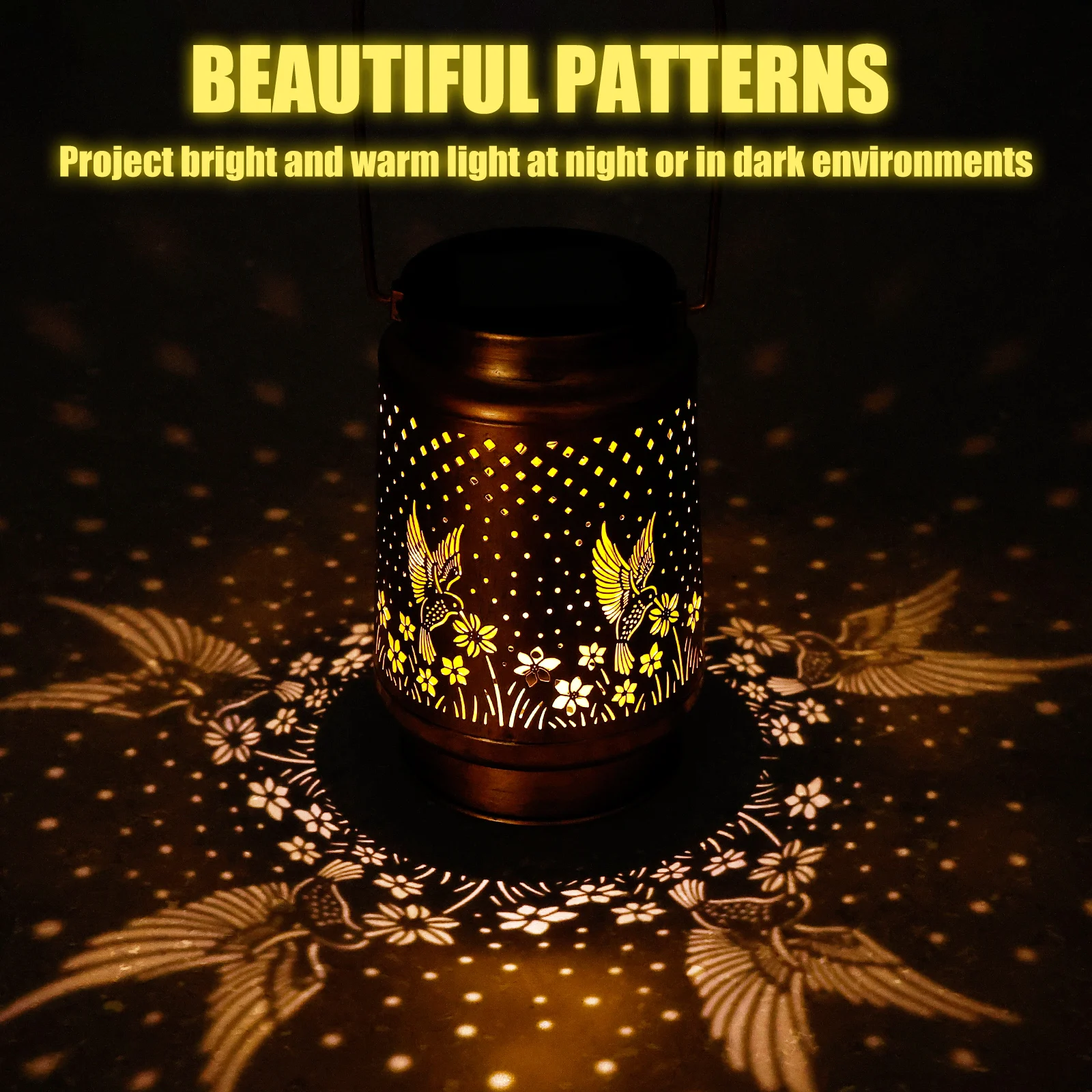 

Открытый садовый солнечный свет, металлический подвесной колибри, полые светодиодные пейзажные фонари, водонепроницаемые газонные фонари для декора двора, патио