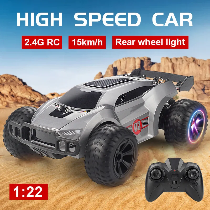 

New Remote Control Rc Four-Wheel Drive High-Speed Climbing Off-Road Vehicle 2.4g Drift Stunt Car With Light Charging Racing Toy
