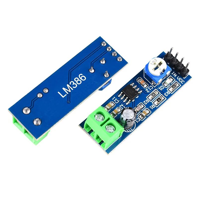 LM386 audio power amplifier module 200 times gain amplifier board mono power amplifier 5V-12V Input