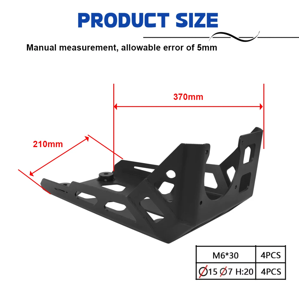 Motorcycle Skid Plate Engine Cover Chassis Guard For G 310GS 310R Belly Pan Protector For G310R/GS 2017 2018 2019 2020 2021 G310 view 2