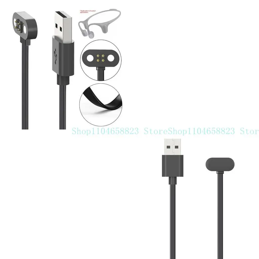 Stable and Reliable 4Pin Charging Cable for Mojawa RunPlus Earphones USB Power Cord Improve Charging Experience