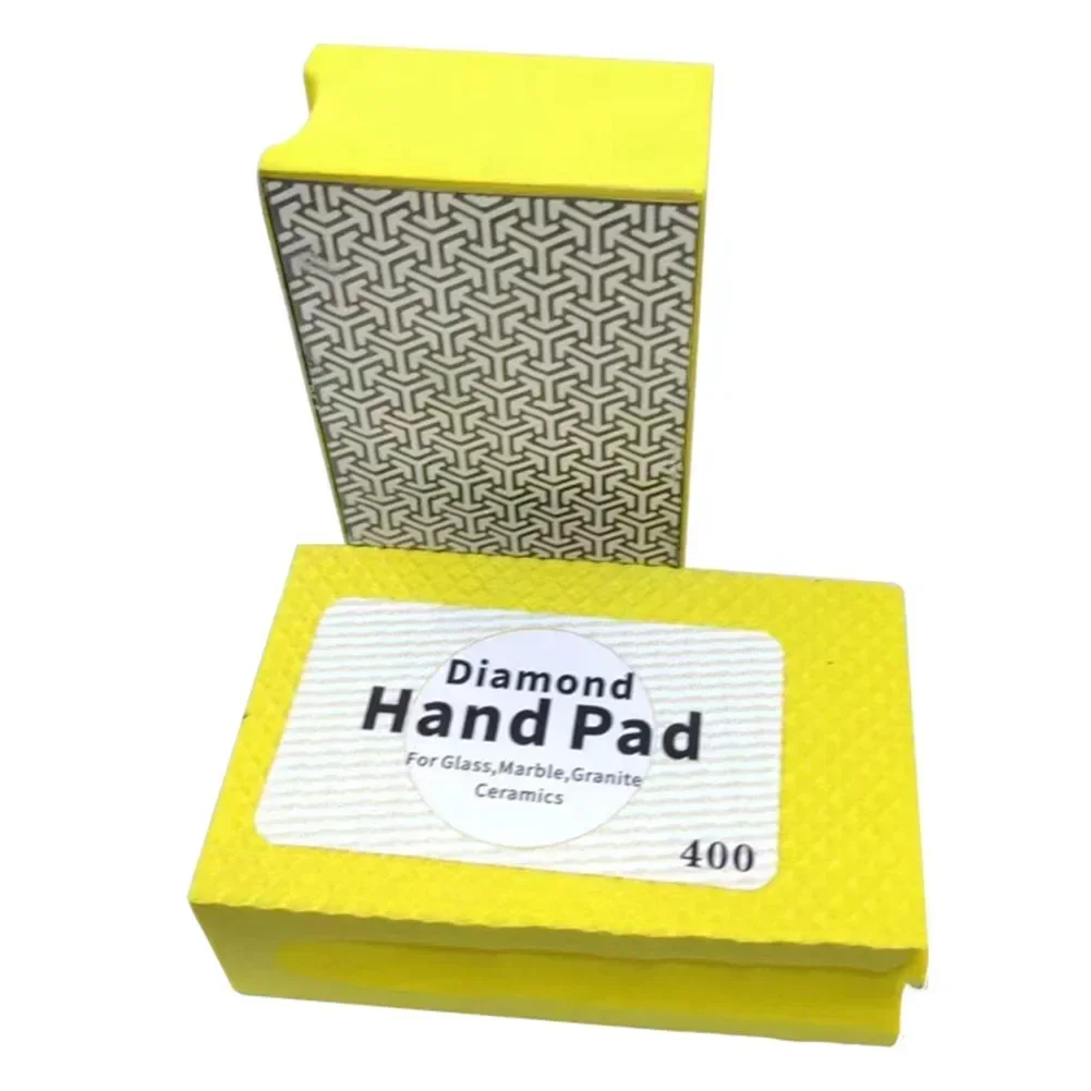 1pc Diamond Hand Sanding Block For Metal Glass Tiles Wood Marble Ceramic Grinding Polishing Pads Abrasive Sanding Disc