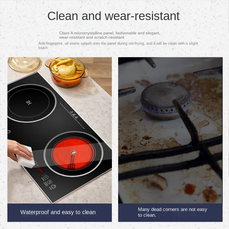 Embedded household induction cooker, dual stove desktop high-power ceramic stove fogão cooktop  estufa inducción