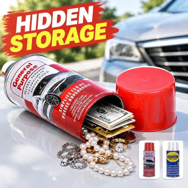 Car Dirt Remover Bottle Diversion Safe, Hidden Secret Storage Container, Discreet Stash Can for Jewelry Cash Small Valuables