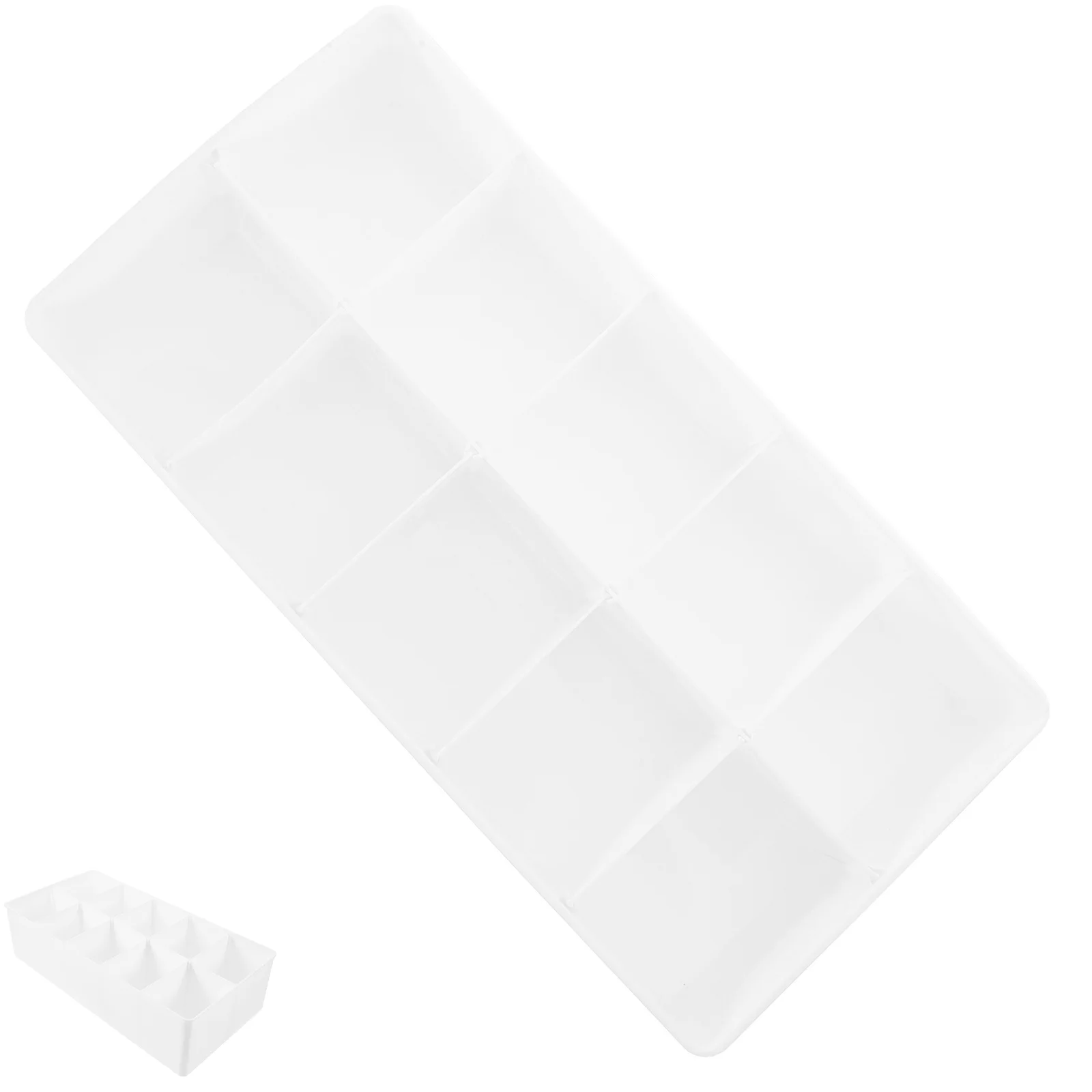 

Desktop Storage Box Multi-Grid Cash Holder For Coins Bills Cards Money Tray Portable Currency Till Compartment Organizer