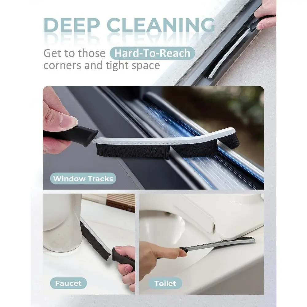 Grout Cleaning Brush - Stiff Bristles for Home, Bathroom, and Kitchen Crevices