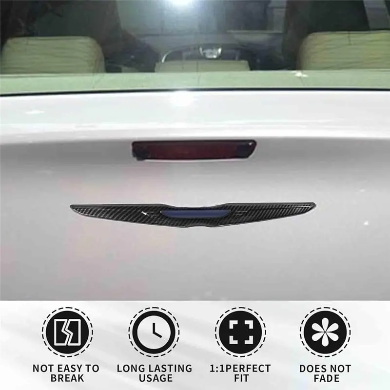 Reliable-Front Rear Emblem Molding Trim For 300 2015-2023 Carbon Fiber Accessories