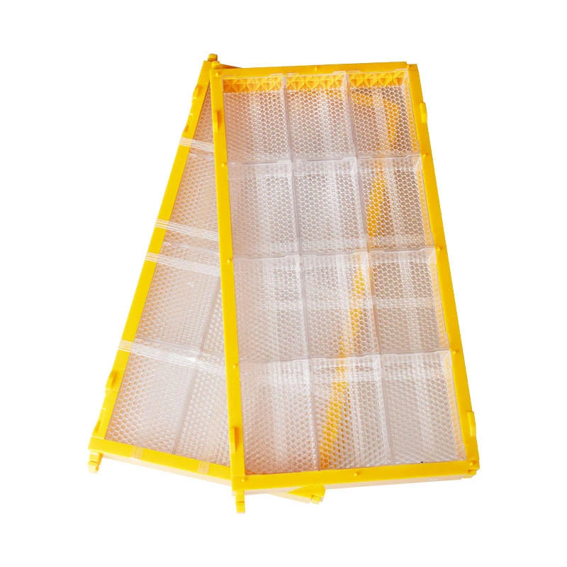 400 Pieces 250g Plastic Honeycomb Frames Langstroth Deep Medium Frame Honey Comb Making Box for Beekeeping Honeycomb Producing