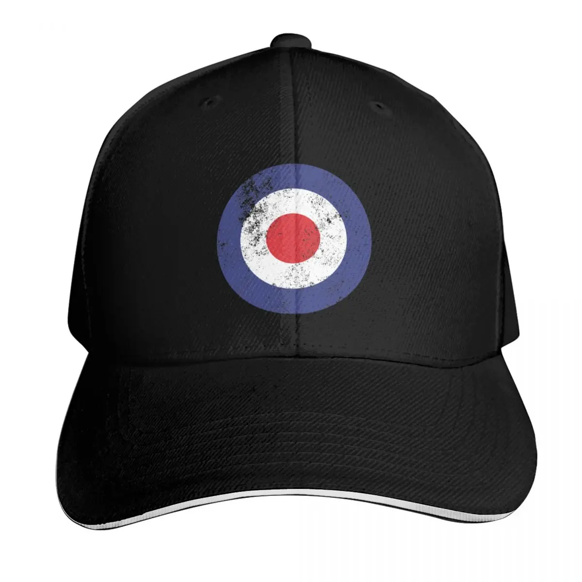 RAF Type D Roundel - Mod Target Logo Baseball Cap Lightweight Packable Gift for Him Her Casual Daily Wear