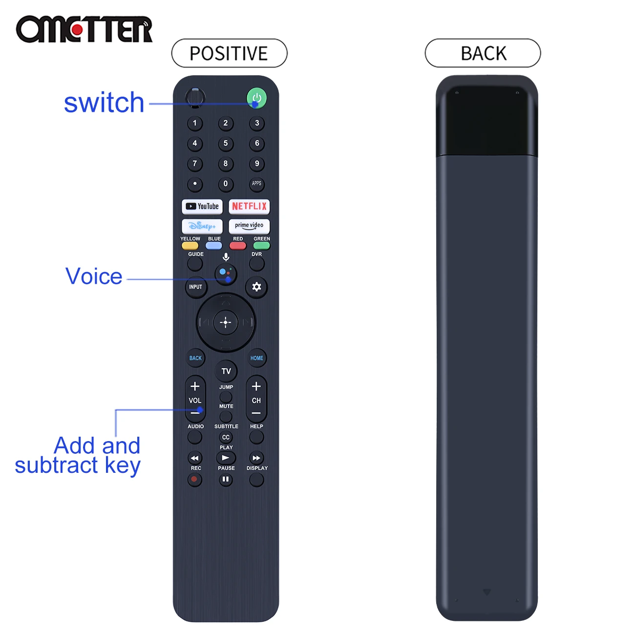 New RMF-TX520U RMF-TX621E for Sony 4K Smart Voice TV Remote Control Universal TX520E A80J X80J X85J X90J X95J