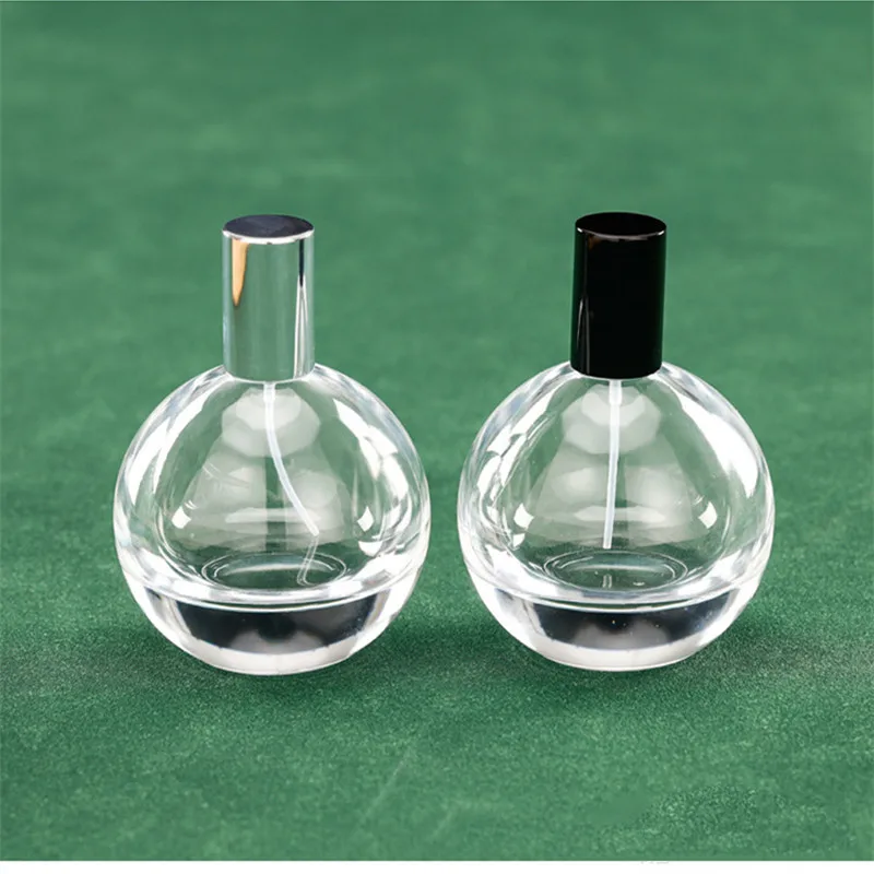 5pcs /lot 30ml/75ml Premium Clear Glass Perfume Bottle Thick-bottomed Empty Spray Bottle Crimp Nick Bayonet Bottle