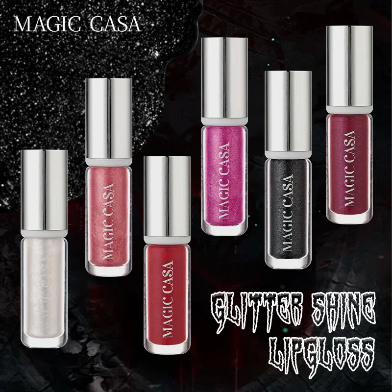 Brillant à lèvres Vampire diamant nacré, hydratant longue durée, imperméable, ne se décolore pas, maquillage d'halloween, glaçage