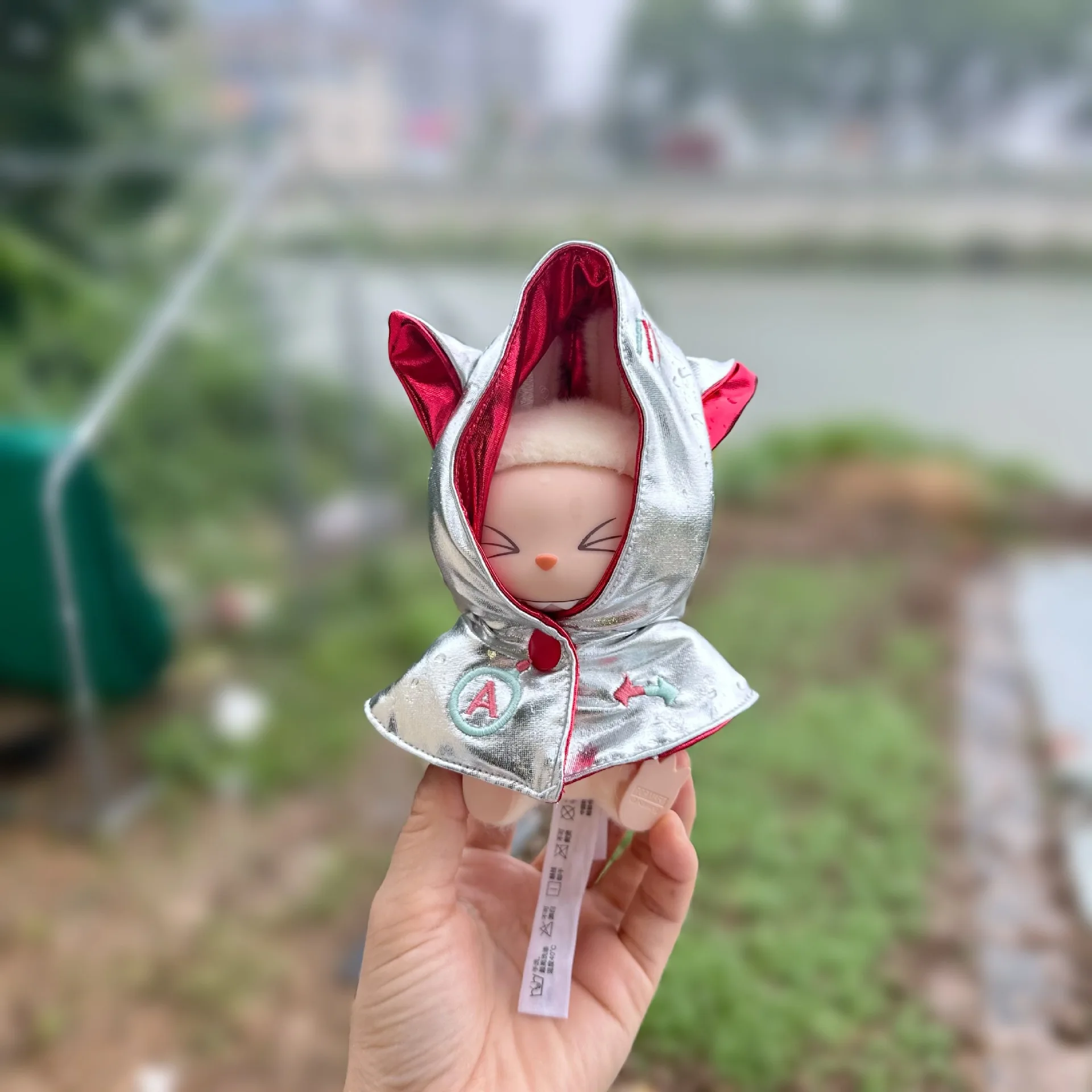 เสื้อผ้าตุ๊กตาสําหรับ 15/17 ซม.Labubu เสื้อผ้าเลเซอร์ผ้าคลุมไหล่ผ้าฝ้ายตุ๊กตาไอดอลคอสเพลย์ DIY Universal อุปกรณ์เสริม