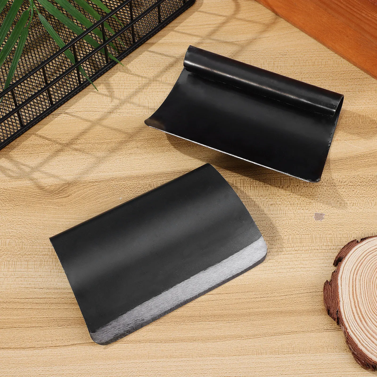 2 قطعة شفرات إزالة شعر الخنزير من الصلب المنغنيز أداة المطبخ المحمولة للمزارع والسوبر ماركت ملاعق خشبية صغيرة للجرار