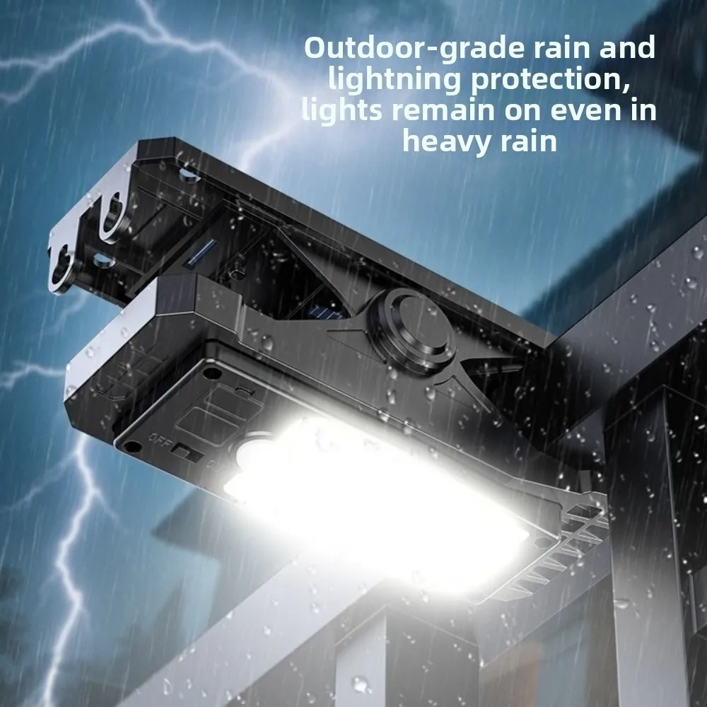 

Солнечный светильник-прищепка с умным датчиком, водонепроницаемый, для сада, настенный, на солнечной батарее, с датчиком движения, для забора, для патио