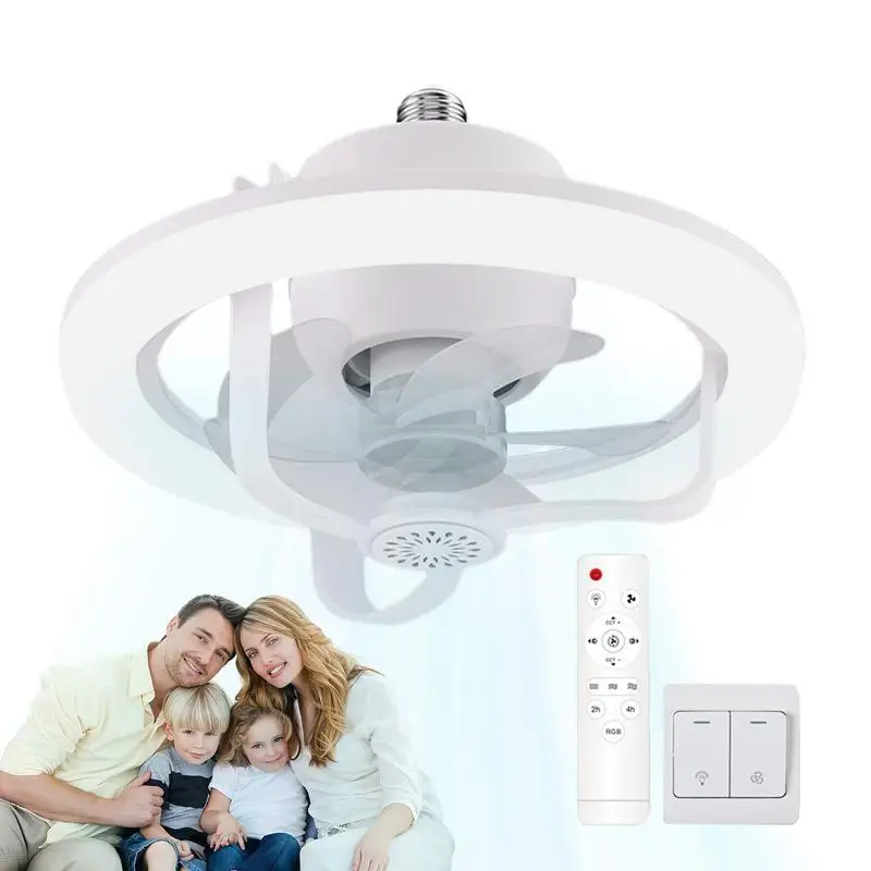 Remote Control Fan Light Detachable Fan Blades Three Level Dimming Energy-Efficient 50W LED Fan Lights For Household Accessories