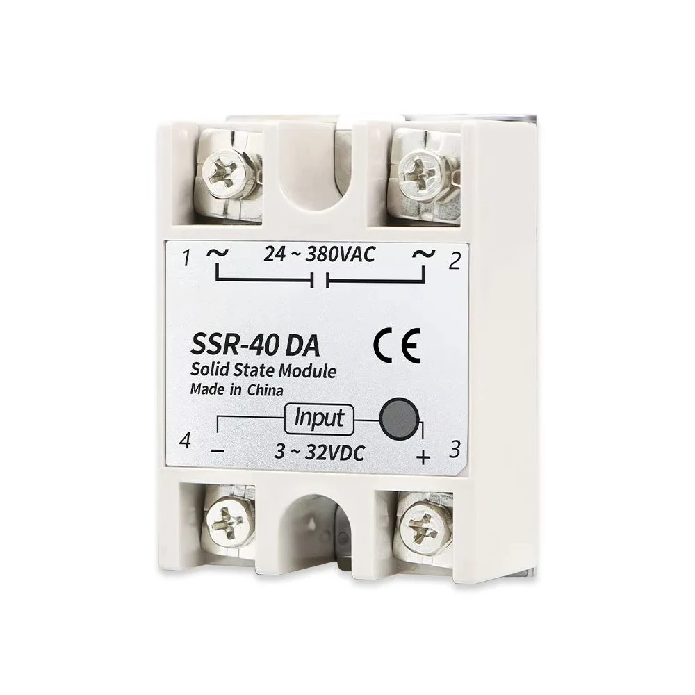 FQFER SSR 40DA Single Phase Solid State Relay DC Controlled AC Ssr 40a SSR 10DA 25DA 30DA 50DA 60DA 75DA 80DA 90DA 100DA