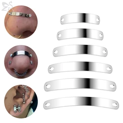 ZS 1 sztuka Punk Woundplast kształt ze most stalowy nierdzewnej Piercing 24-50MM wysoki nos łańcuszek do Piercing ciała ucha akcesoria