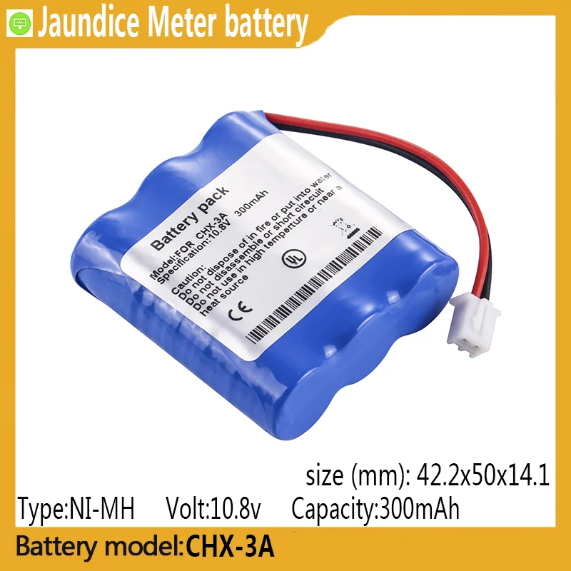 

CHX-3A capacity 300mAh 10.8v NI-MH battery, suitable for CHX-3A,Jaundice Meter