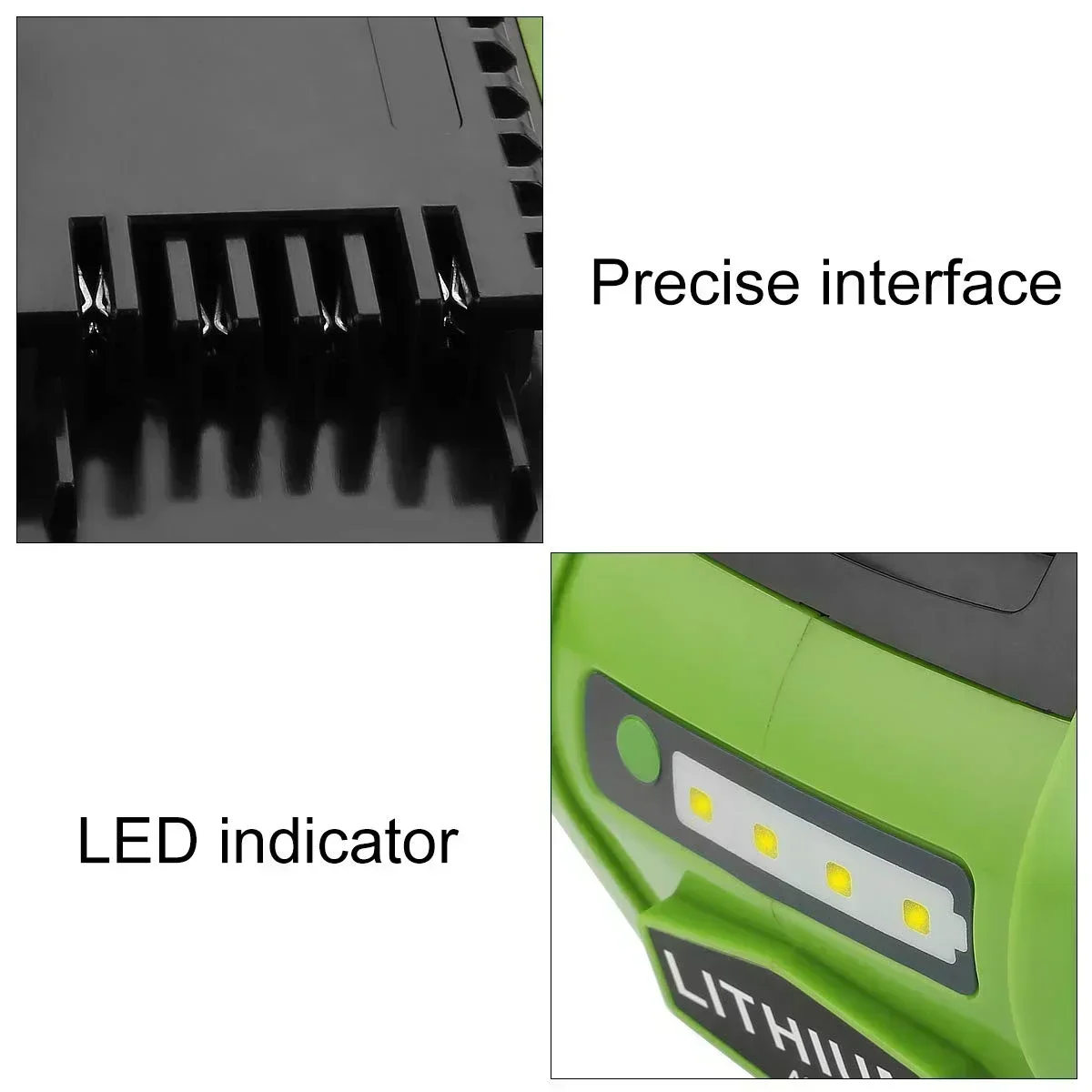 Bateria de íon de lítio de substituição 40v 5000mah 6000mah 29472 para greenworks 40 volts G-MAX 29252 20202 22262 27062 21242 ferramentas elétricas