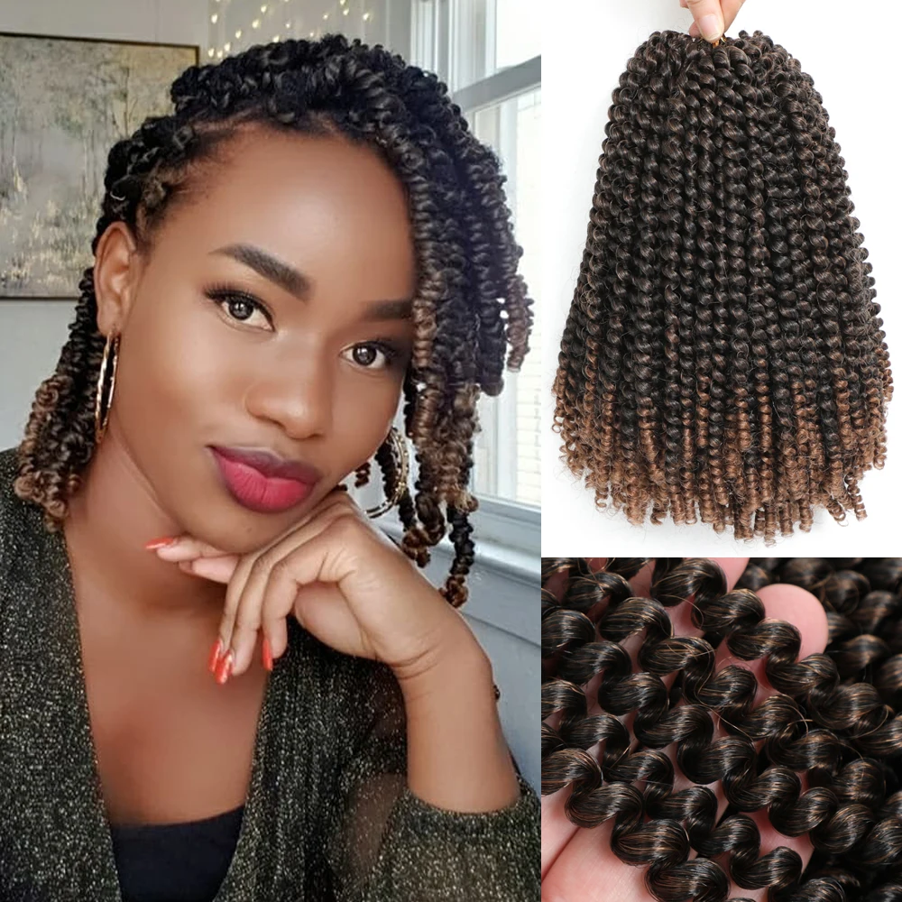 

Spring Twist Braiding Hair 12 8 Inch Spring Twist Hair for Faux Locs Butterfly locs Twist Hair Synthetic Fiber Fluffy Twist Hair