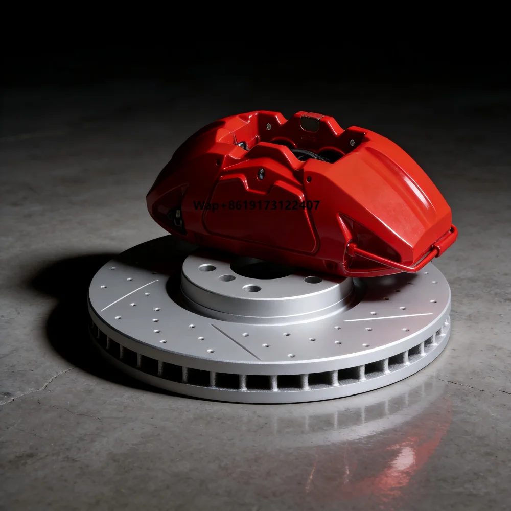 

New 6-Pot Auto Racing Sports Car Brake System 6 Piston Big Brake Caliper Kit Compatible for VW