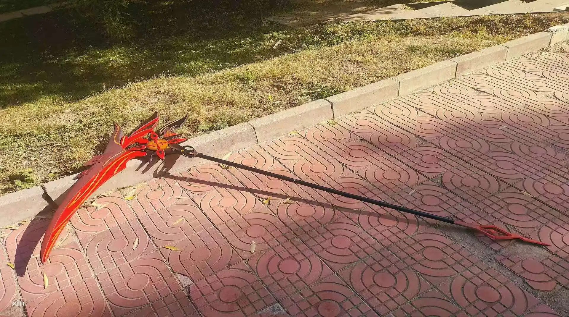 アルレッキーノ発光鎌武器ゲーム原神インパクトコスプレ小道具ハロウィンクリスマスファンシーパーティーコスチュームアクセサリー