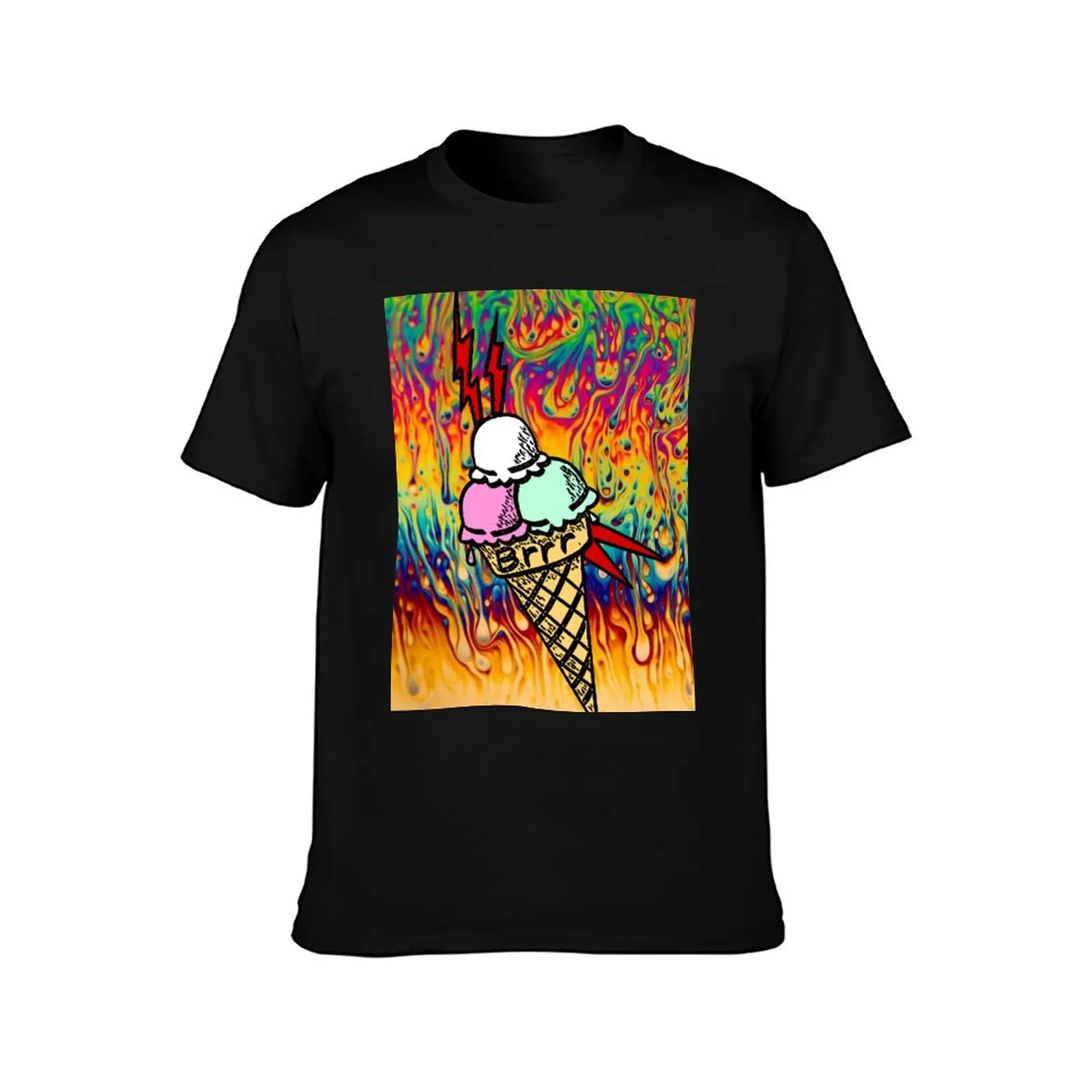 Brrrrrr Drippy Trippy Guwop Face Cone T-Shirt All Weather Casual Short Sleeve T-Shirt