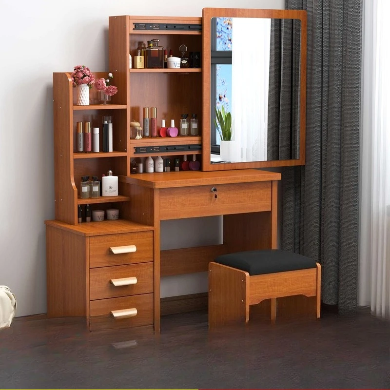 

Makeup table, dressing table, small apartment, bedroom, simple chest, integrated dressing table